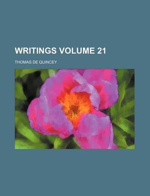 Book cover for Writings Volume 21