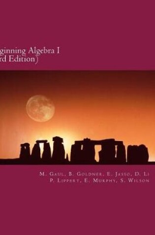 Cover of Beginning Algebra I (3rd Edition)