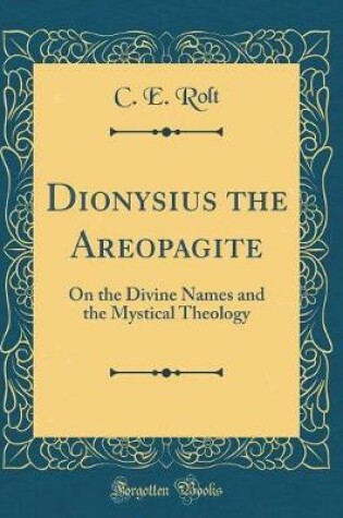 Cover of Dionysius the Areopagite