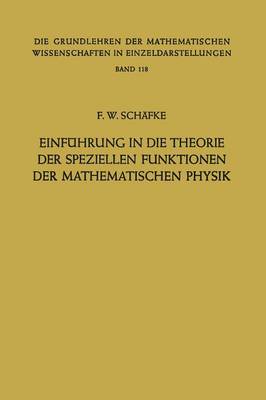 Cover of Einfuhrung in Die Theorie Der Speziellen Funktionen Der Mathematischen Physik