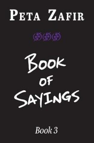 Cover of Book of Sayings Book 3