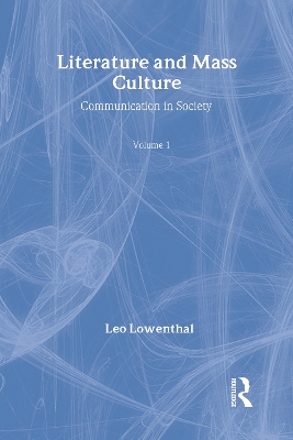 Book cover for Literature and Mass Culture