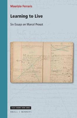 Cover of Learning to Live: Six Essays on Marcel Proust