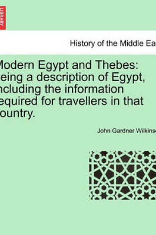 Cover of Modern Egypt and Thebes