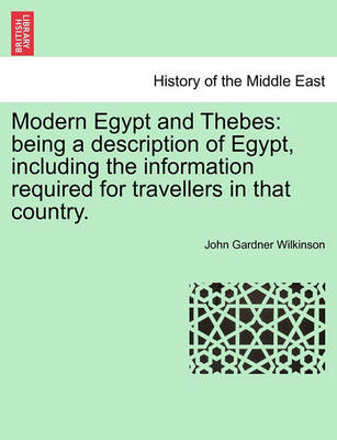 Book cover for Modern Egypt and Thebes