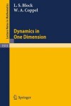 Book cover for Dynamics in One Dimension