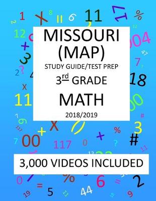 Book cover for 3th Grade MISSOURI MAP, 2019 MATH, Test Prep