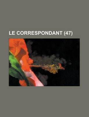 Book cover for Le Correspondant (47)