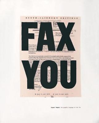 Book cover for Fax You: Urgent Images, the Graphic Language of the Fax