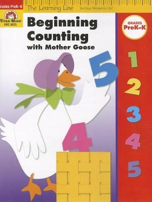 Cover of Learning Line: Beginning Counting with Mother Goose, Prek - Kindergarten, Workbook