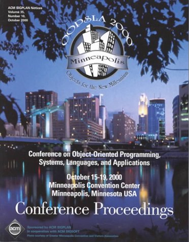 Cover of OOPSLA '00 Conference Proceedings