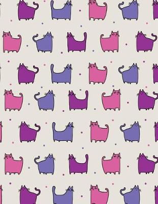 Cover of My Big Fat Bullet Journal For Cat Lovers Funny Cat Pattern Purple Rain
