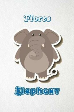 Cover of Flores Elephant A5 Lined Notebook 110 Pages