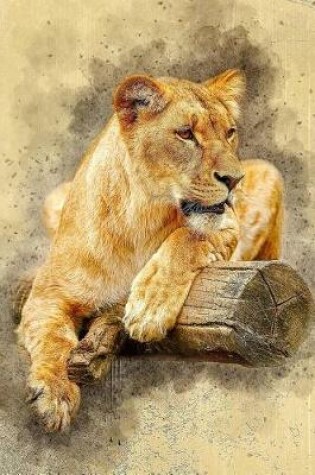 Cover of Female Lion Painting Watercolor Journal