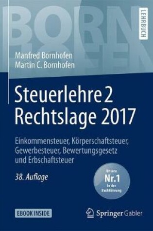 Cover of Steuerlehre 2 Rechtslage 2017