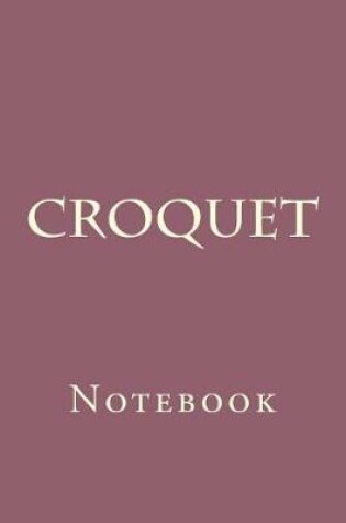 Cover of Croquet