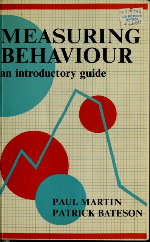 Book cover for Measuring Behaviour:An Introductory Guide