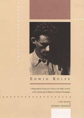 Book cover for Edwin Rolfe