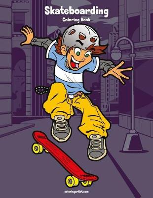 Book cover for Skateboarding Coloring Book 1