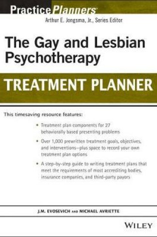 Cover of The Gay and Lesbian Psychotherapy Treatment Planner