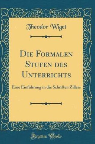 Cover of Die Formalen Stufen Des Unterrichts