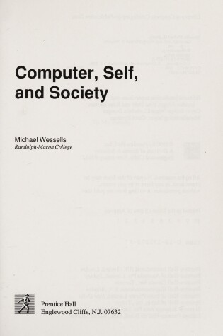 Cover of Computer, Self, and Society