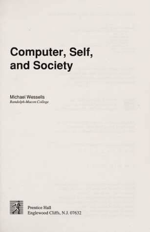 Book cover for Computer, Self, and Society