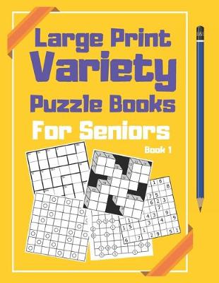 Book cover for Large Print Variety Puzzle Books For Seniors