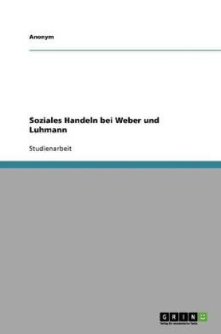 Cover of Soziales Handeln Bei Weber Und Luhmann