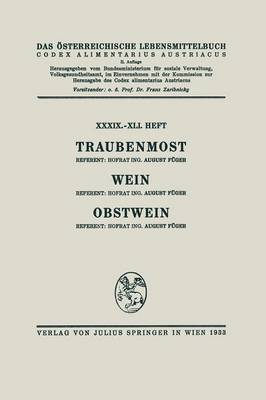 Book cover for Traubenmost. Wein. Obstwein