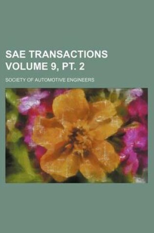 Cover of Sae Transactions Volume 9, PT. 2