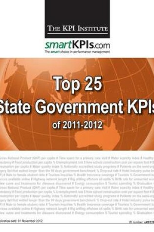 Cover of Top 25 State Government KPIs of 2011-2012