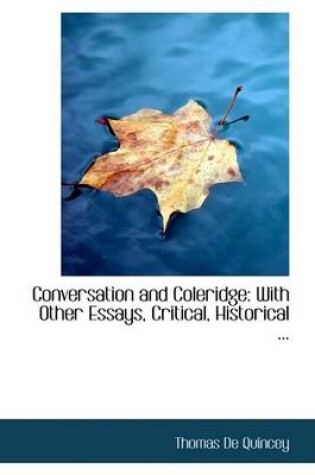 Cover of Conversation and Coleridge