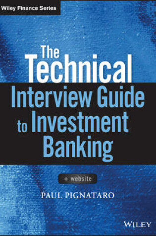 Cover of The Technical Interview Guide to Investment Banking + Website