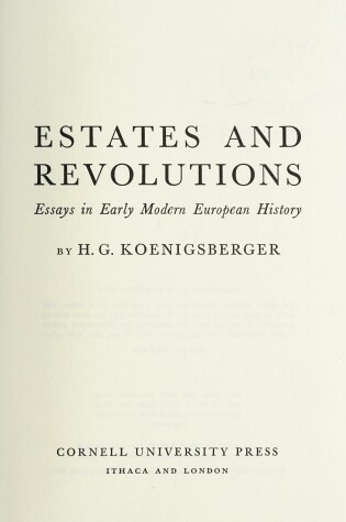 Cover of Estates and Revolutions