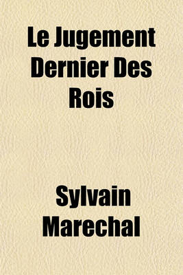 Book cover for Le Jugement Dernier Des Rois