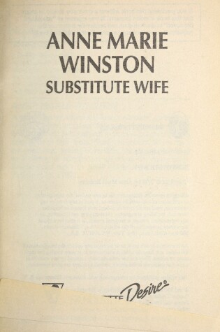 Cover of Substitute Wife