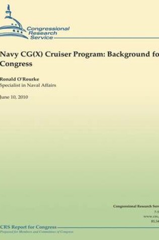 Cover of Navy CG(X) Cruiser Program