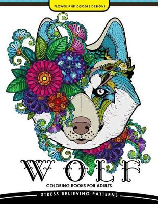 Book cover for Wolf Coloring book for Adults
