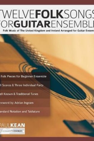 Cover of 12 Folk Songs for Guitar Ensemble