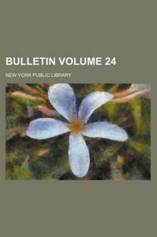 Cover of Bulletin Volume 24