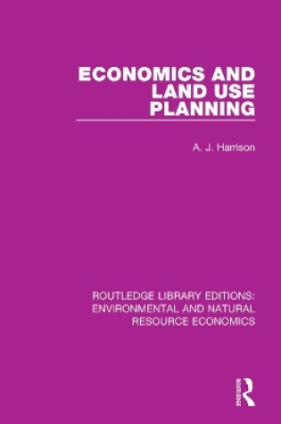Cover of Economics and Land Use Planning