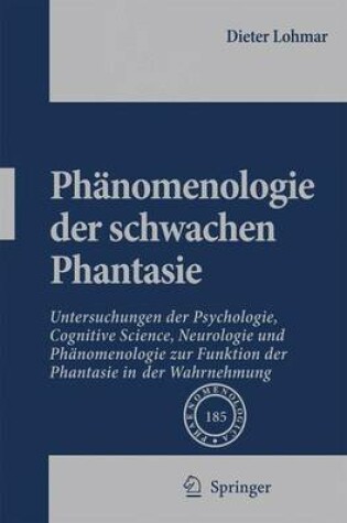 Cover of Pha Nomenologie Der Schwachen Phantasie