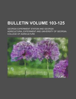 Book cover for Bulletin Volume 103-125