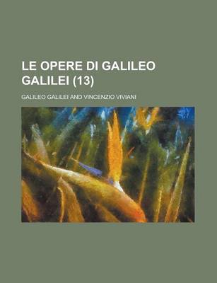 Book cover for Le Opere Di Galileo Galilei (13)