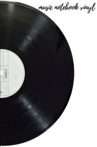 Cover of music notebook vinyl