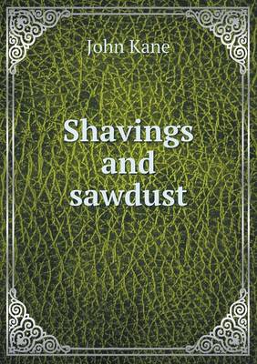 Book cover for Shavings and sawdust