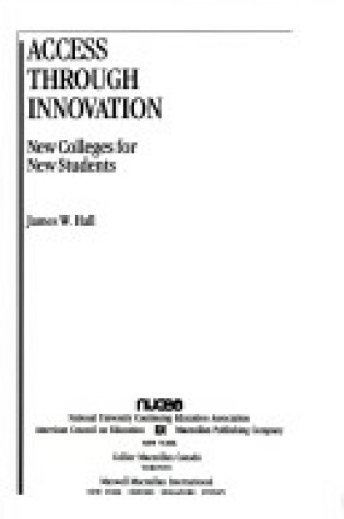 Cover of Access through Innovation