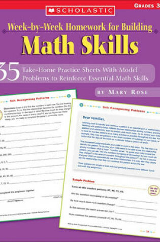 Cover of Week-By-Week Homework for Building Math Skills