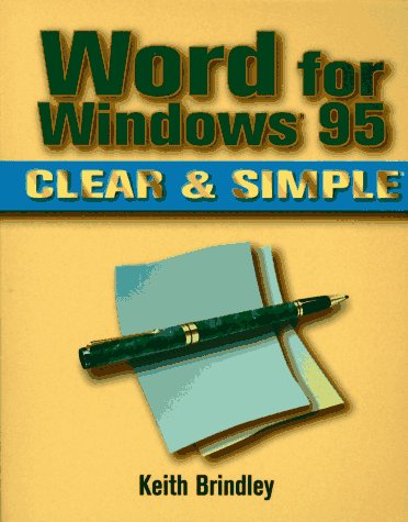 Book cover for Word for Windows 95 Clear & Simple